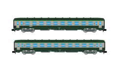 Arnold HN4449 - N - 2-tlg. Liegewagen-Set mit Nouille-Logo, SNCF, Ep. IV